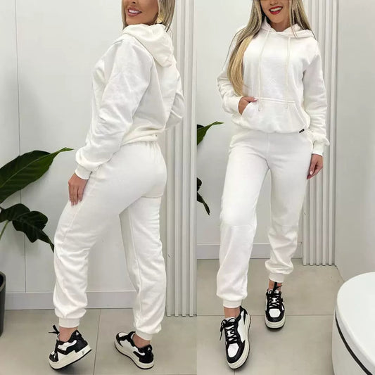 Full Solid Color Leisure Warm Sports Blouses