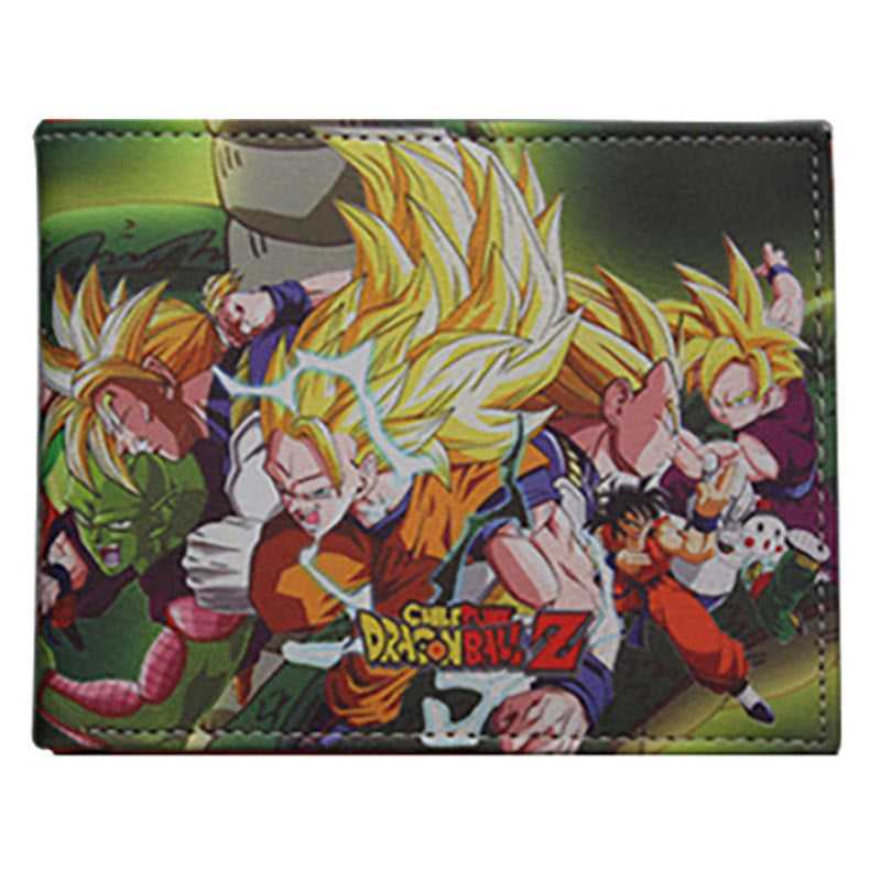Dragon Ball Short Fold Super Leather Ladies Wallets