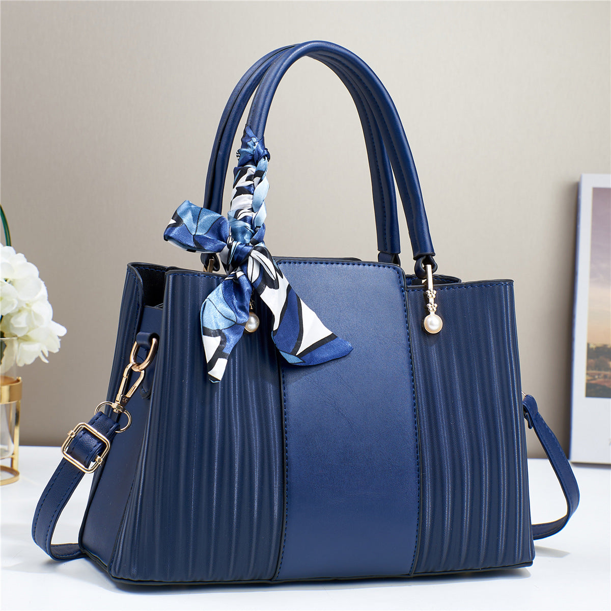 Women's Mother Korean Style Simple Fashionable Big Handbags