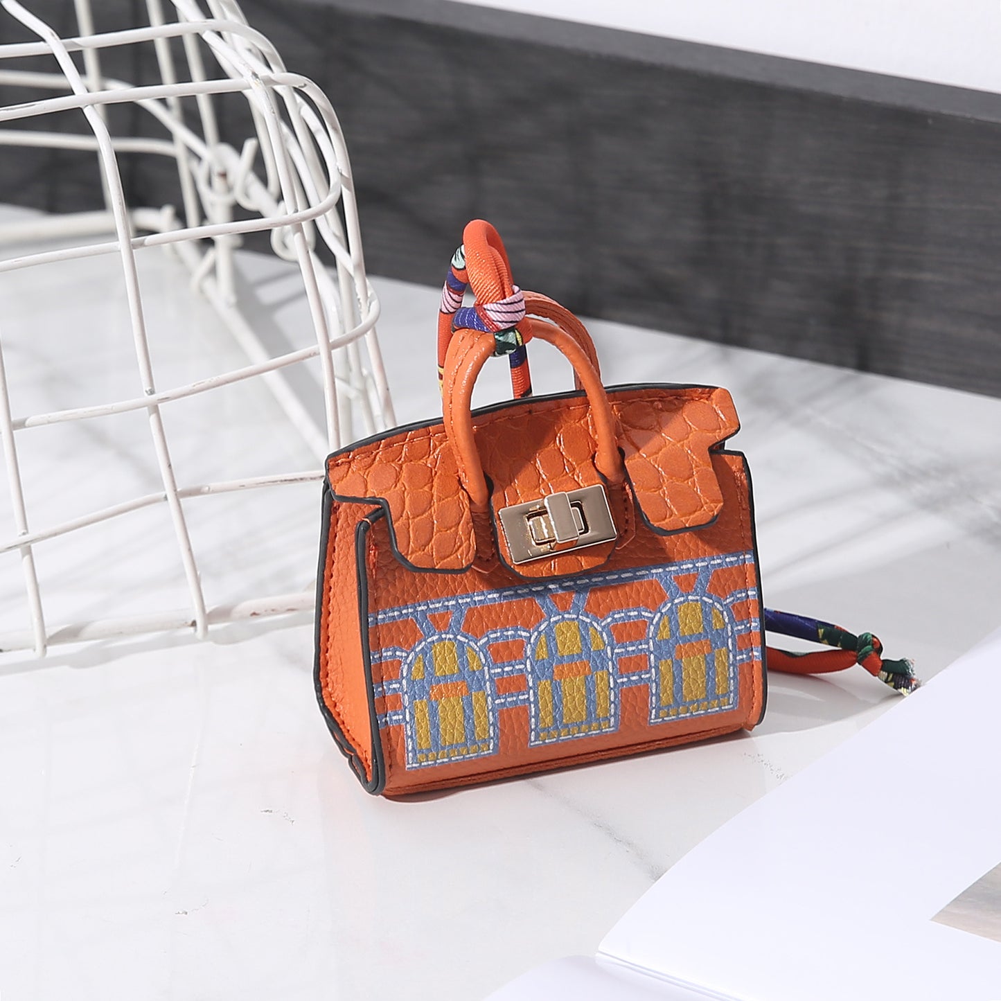Mini House Portable Carrying Strap Headset Coin Purses