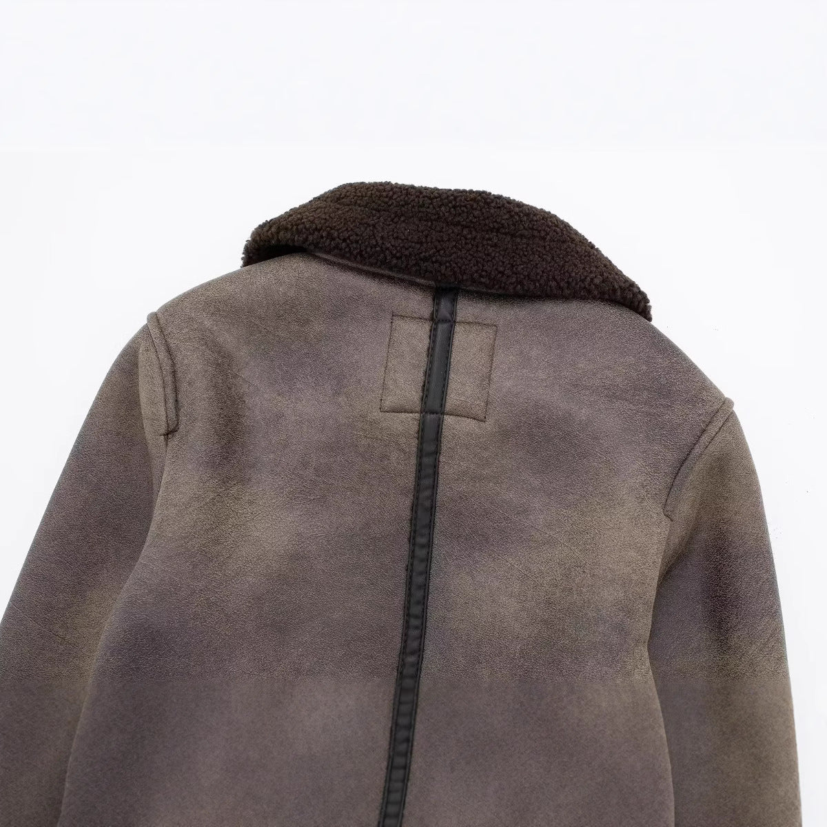 Women's Autumn Retro Seam Distressed Double-sided Coats