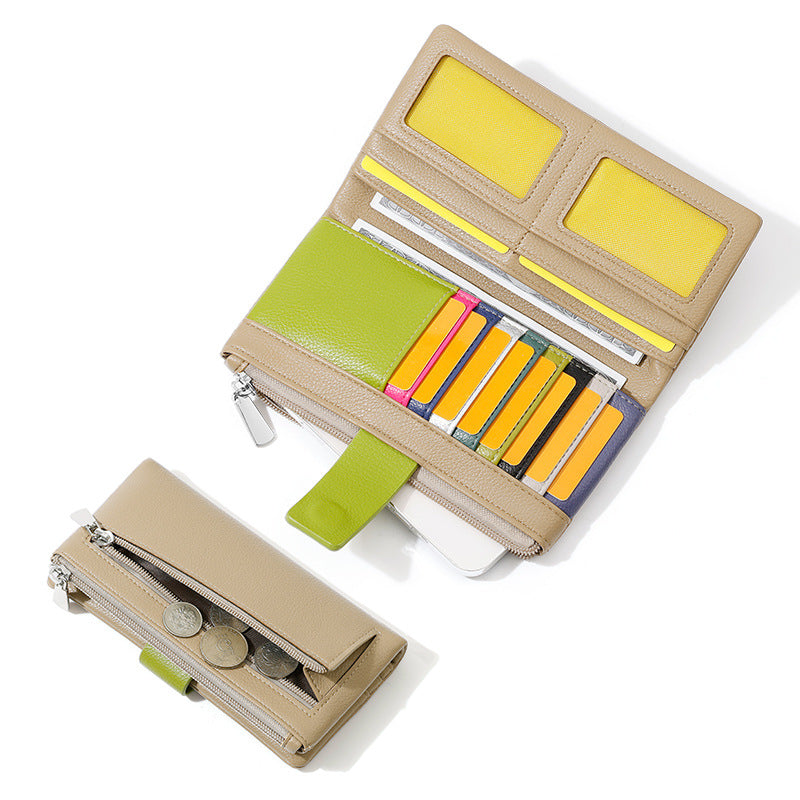 Women's High-grade Two-fold Can Store Medium Length Ladies Wallets