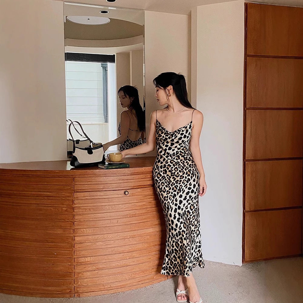 Summer Style Hot Animal Pattern Printed Strap Dresses
