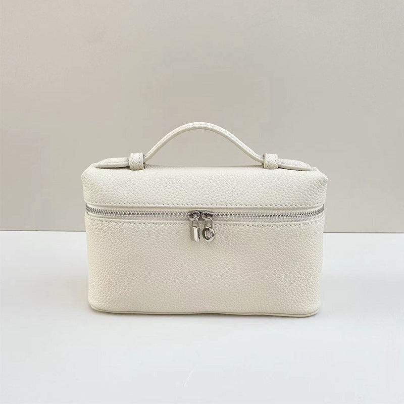 Women's Genuine Leather Macaron Color Series Litchi Handbags