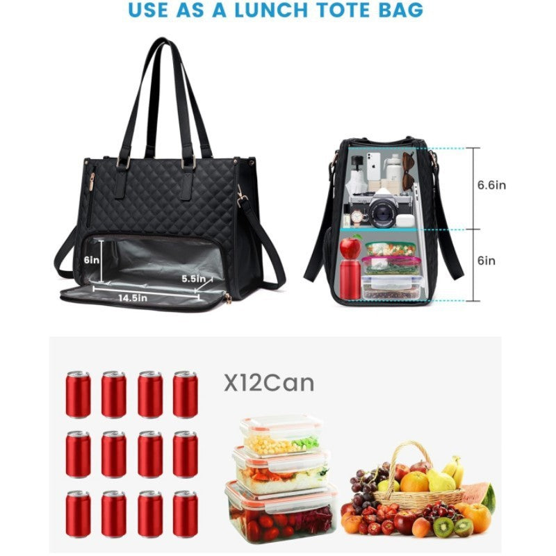 Insulated Lunch Portable Large Capacity Family Handbags