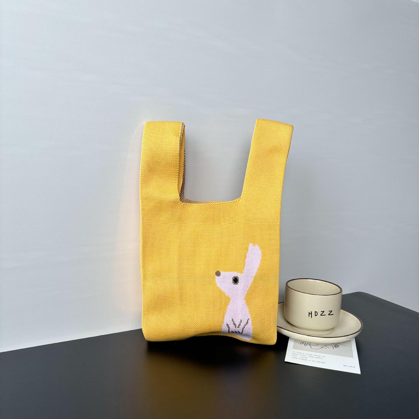 Cartoon Wrist Large Capacity Minority Hand Handbags