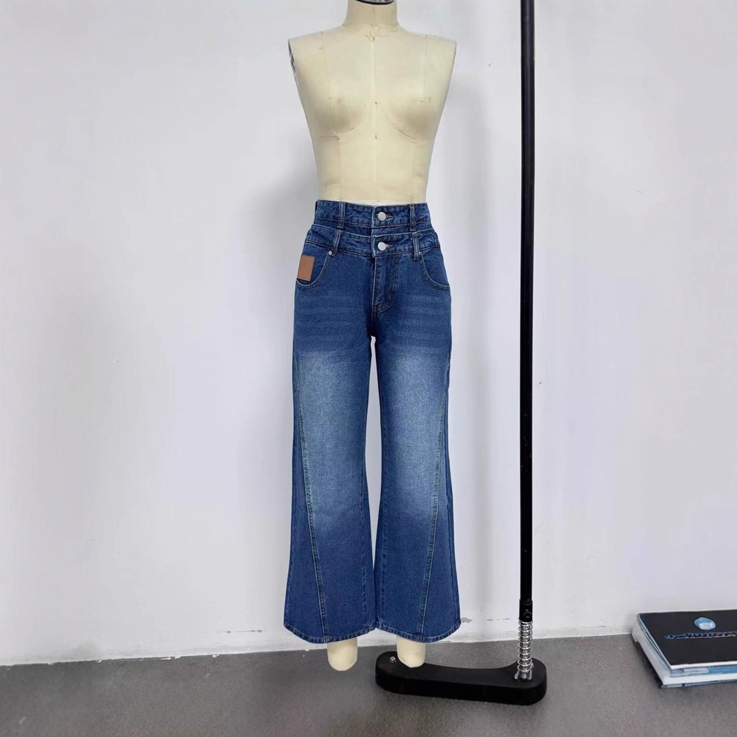 Women's High Waist Wide Leg Loose Slimming Women's Jeans