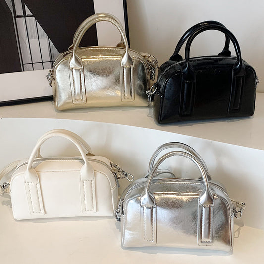 Women's Design Bowling Boston Fashion Portable Glossy Bags