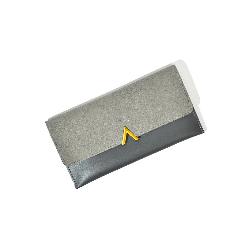 Women's Color Matching Simple Clutch Multifunctional Zipper Purses