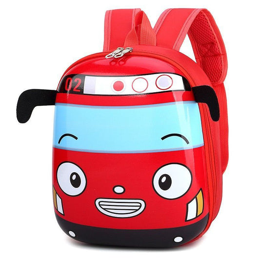 Boys Eggshell Car Cartoon Preschool Cute Kindergarten School Bags