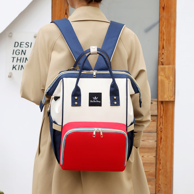 Large Capacity Contrast Color Style Sling Bags