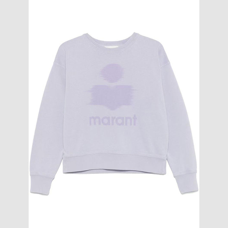 Women's Classic Letter Printed Fleece Cotton Brushed Sweaters