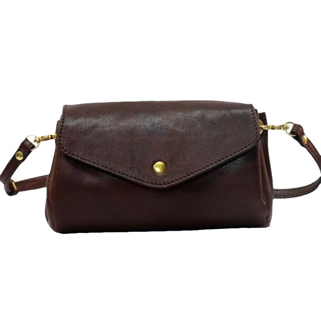 Versatile Women's Vintage Cowhide Leather Mini Crossbody Bags