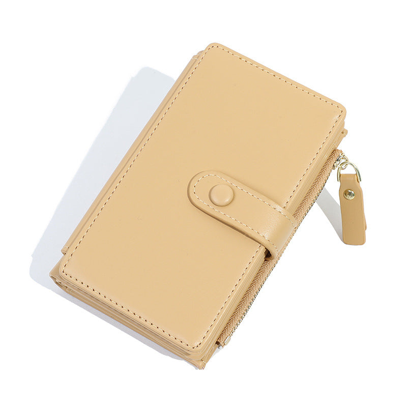Women's High Sense Short Simple Zipper Change Ladies Wallets