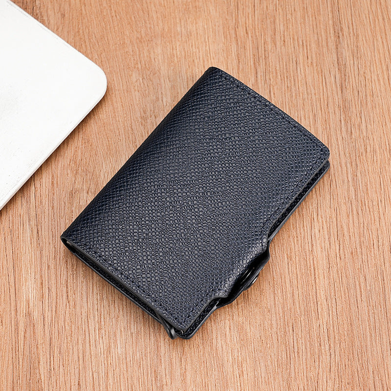 Automatic Pop-up Aluminum Box Metal Clamp Card Holder