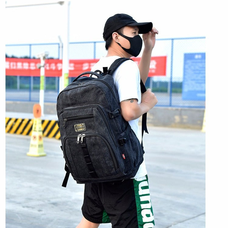 Men's Classic Large Capacity Fashion Canvas Backpacks