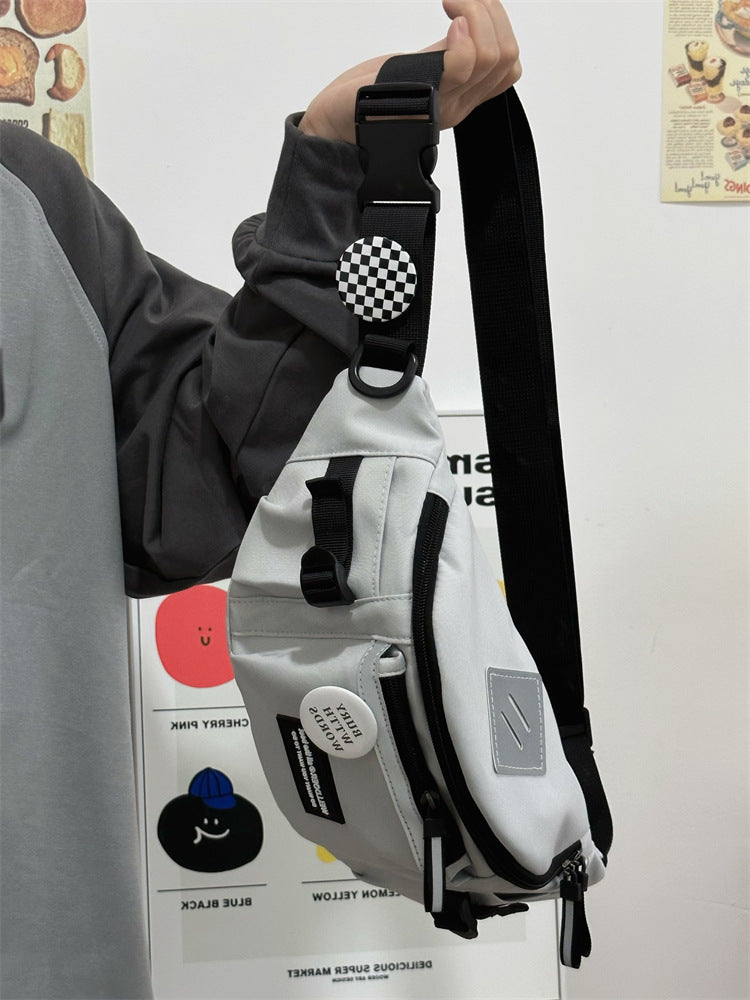 Men's Tooling Style Versatile Riding Fashion Men's Chest Bags