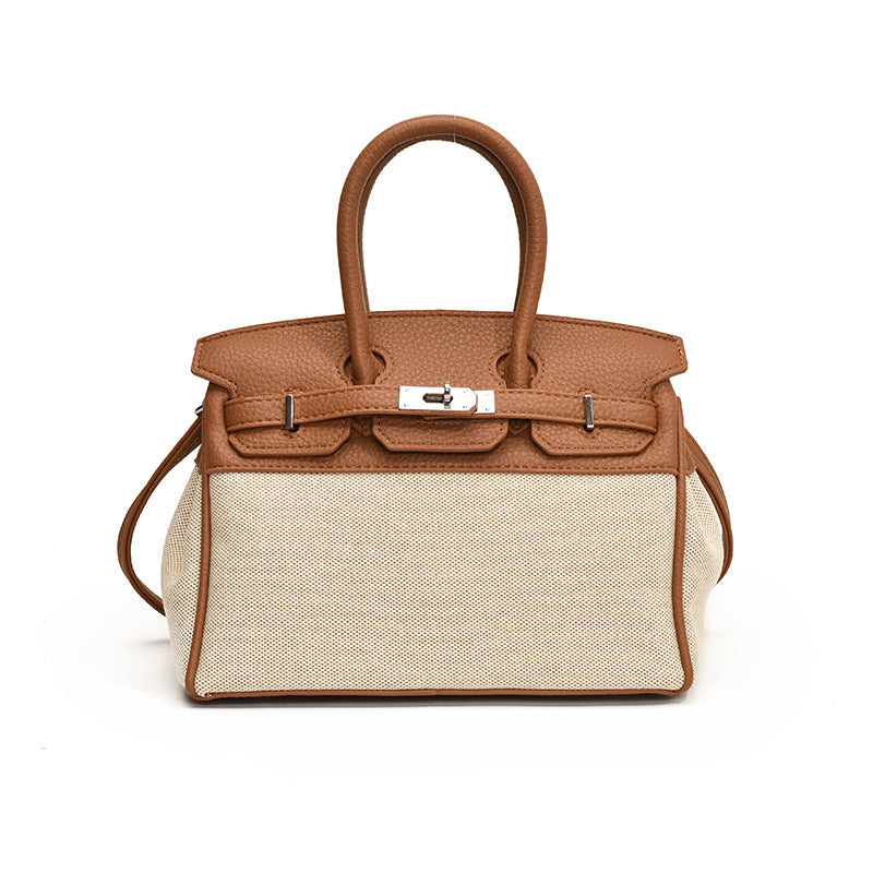 Women's Fashionable High-grade Platinum Kelly Summer Niche Tote Bags
