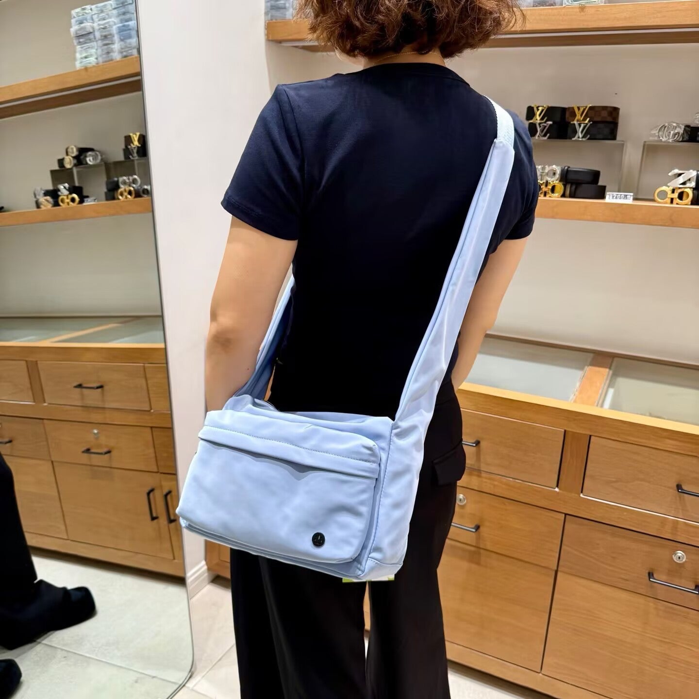 Women's & Men's & Solid Color Lightweight Crossbody Bags