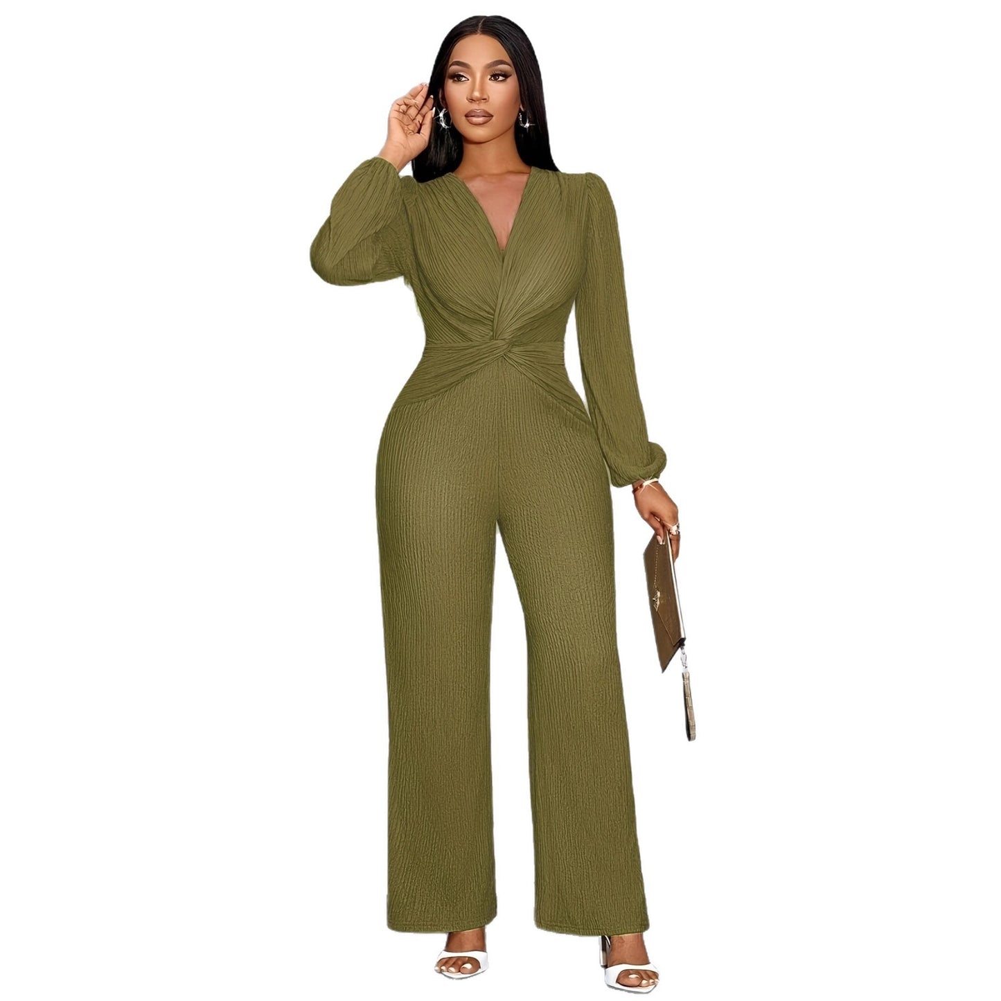 Women's Autumn Solid Color Fashion Leisure Women's Jumpsuit/clothing