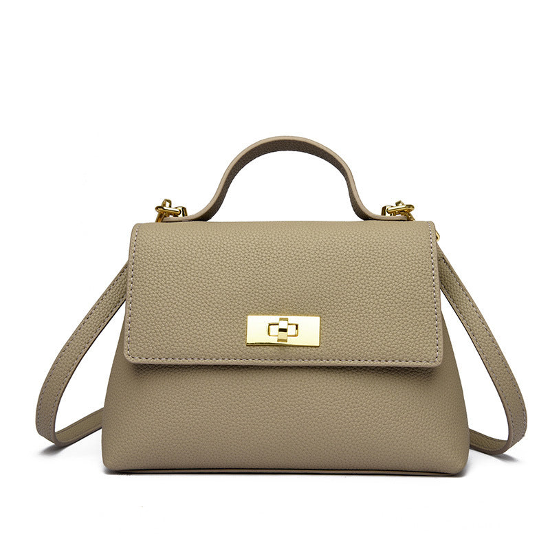 Women's Fashion Genuine Leather Pattern Portable Small Square Bags