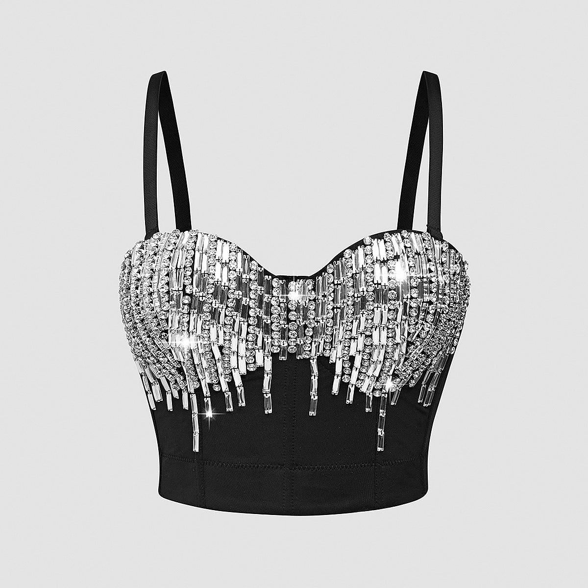 Women's Quality Light Diamond Decorative Design Sense Tops