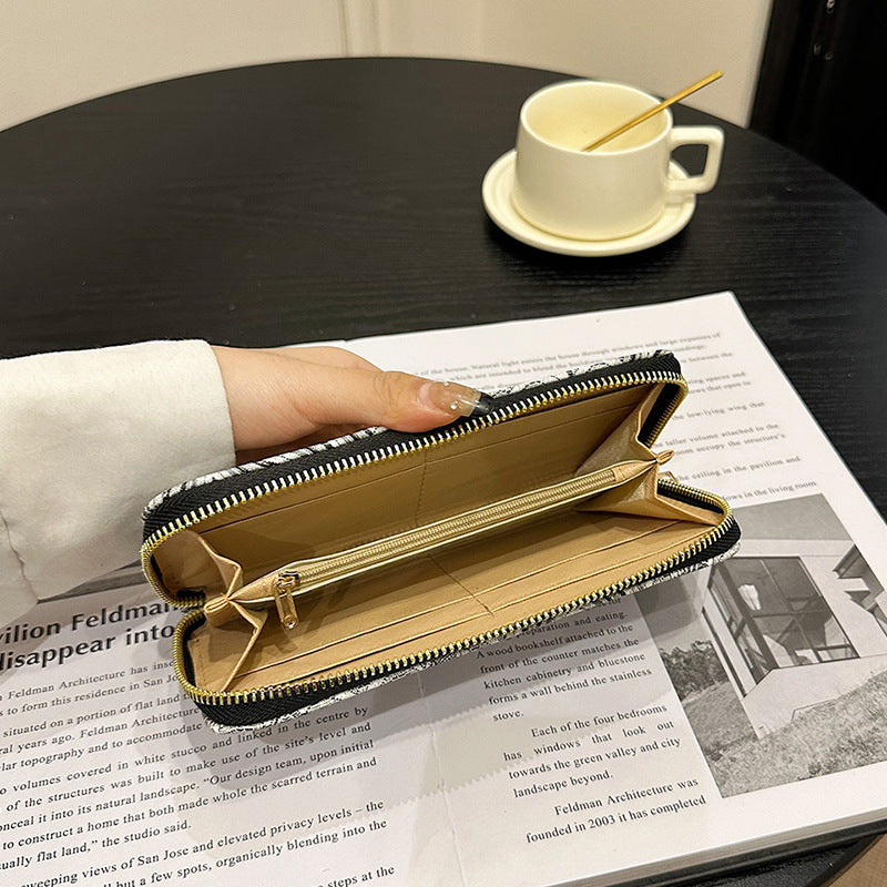 Pattern Series Long Large Capacity Zipper Ladies Wallets