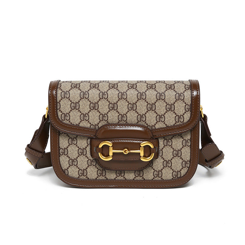 Creative Popular Classic Underarm Brown Fashion Small Square Bags