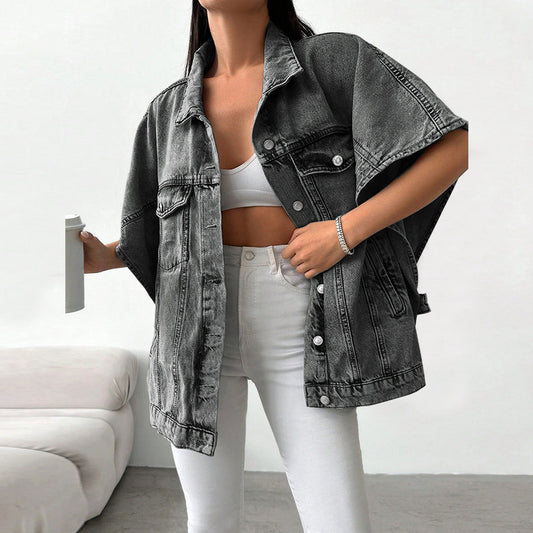 Women's Large Fashion Denim Sleeve Small Jackets