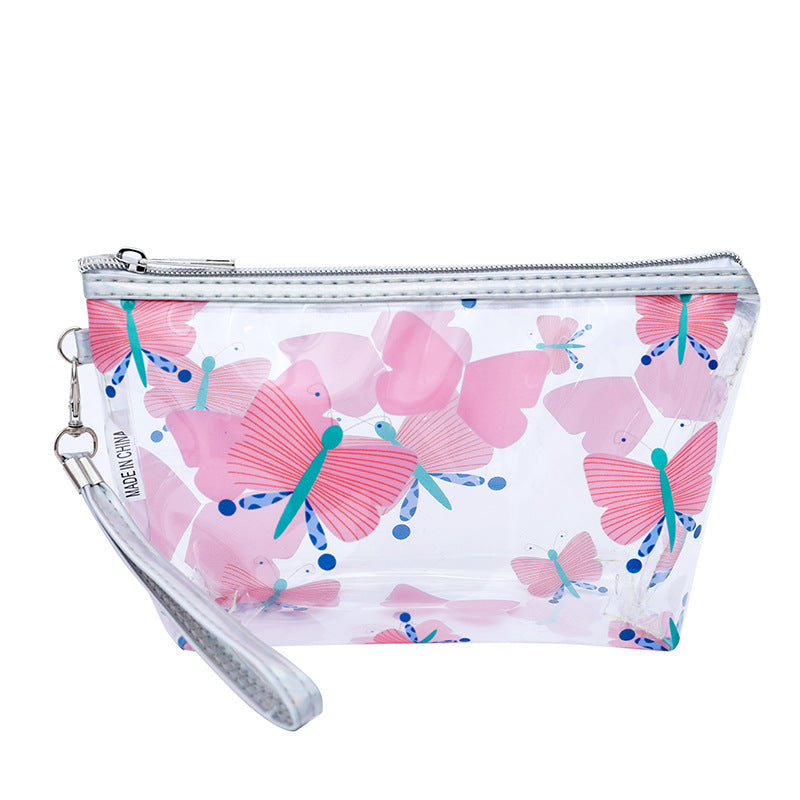 Stylish Copyright Figure Fruit Buggy Transparent Cosmetic Bags
