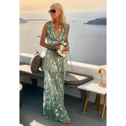 Women's Bronzing Dress Leisure Holiday Party Large Dresses