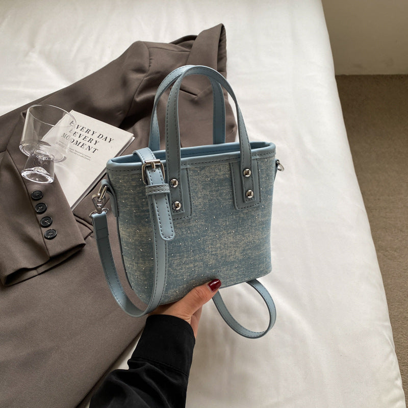 Women's Popular Summer Textured Hand Holding Crossbody Bags