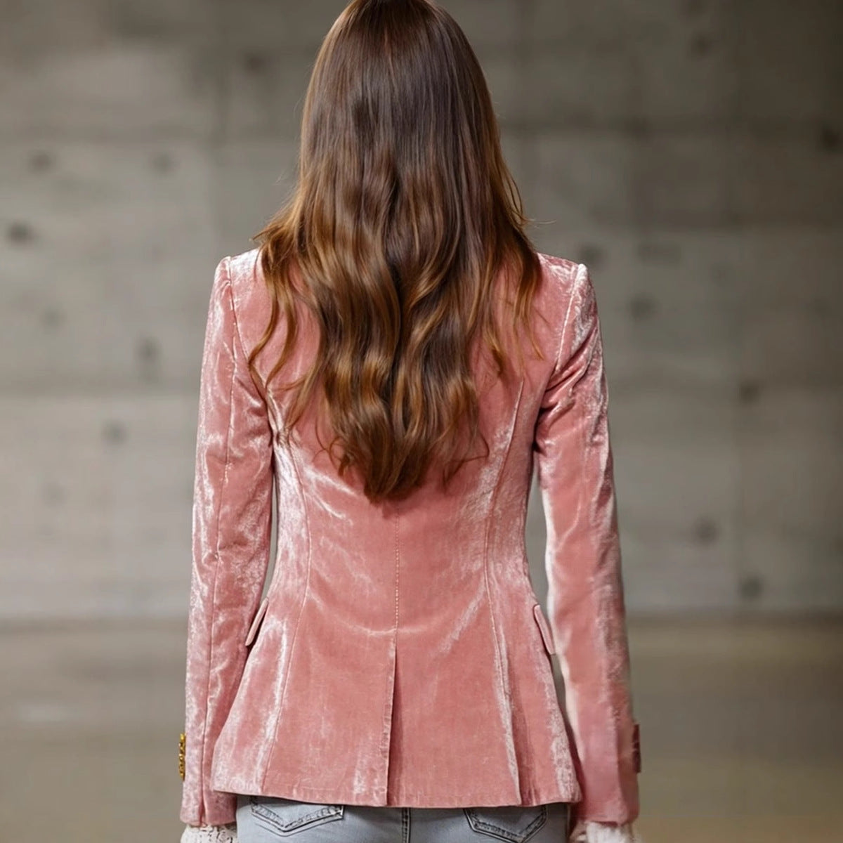 Women's Lapel Long Sleeve Fashion Slim Pocket Blazers