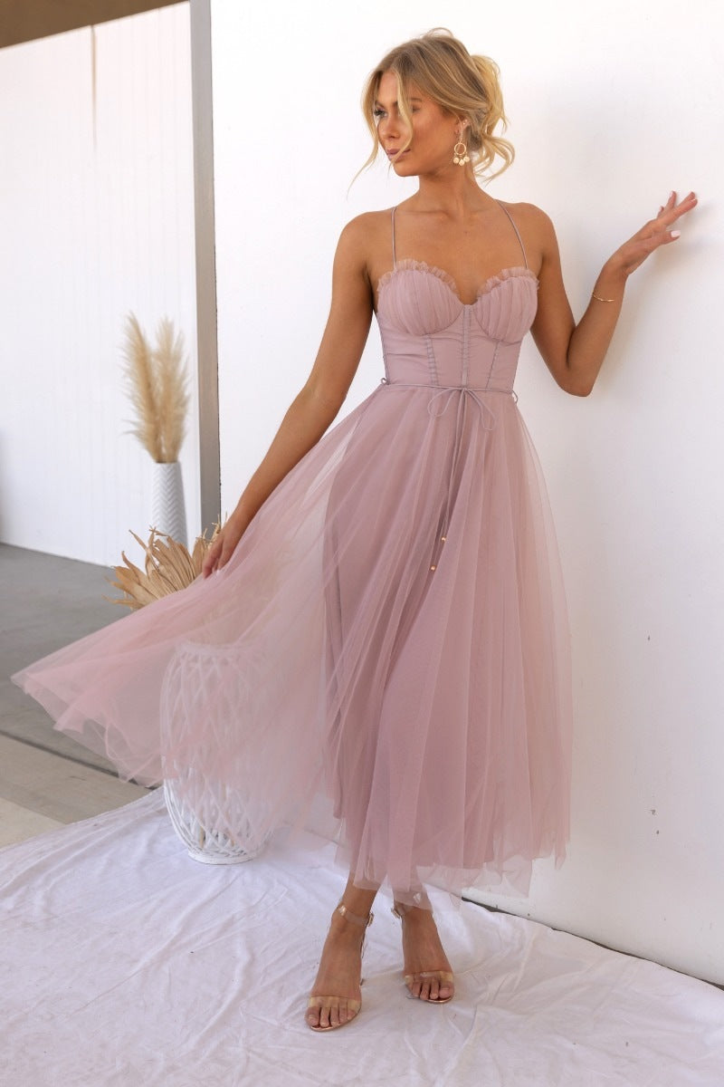 Elegant Sexy Straps Tulle Party Dress Dresses