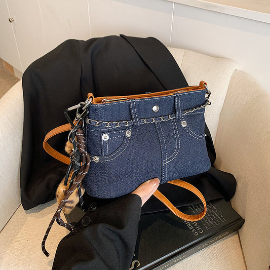 Women's Denim Pouch Trendy Retro Minority Texture Crossbody Bags