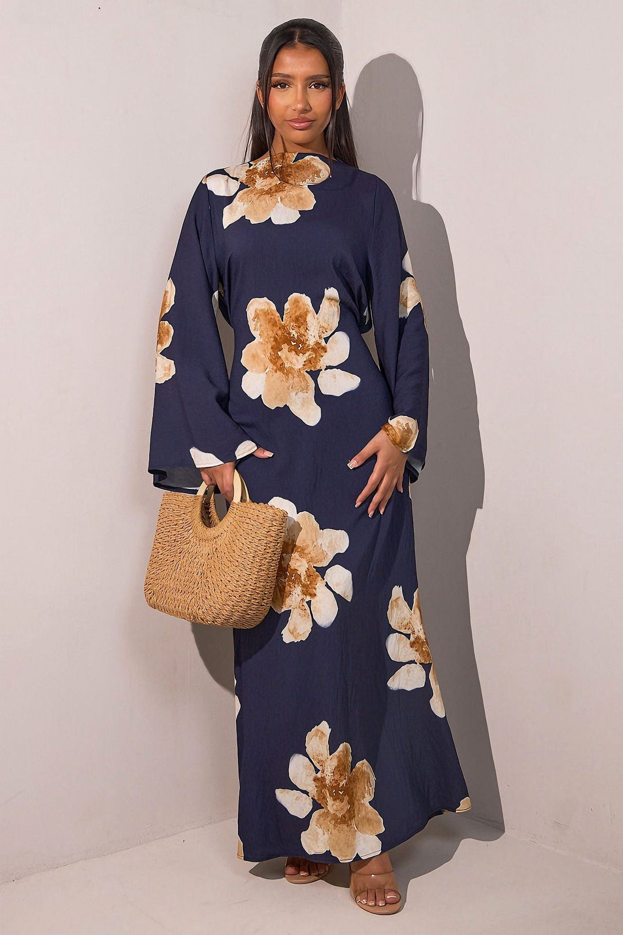 Beautiful Printed Dress Waist Ankle Print Dresses