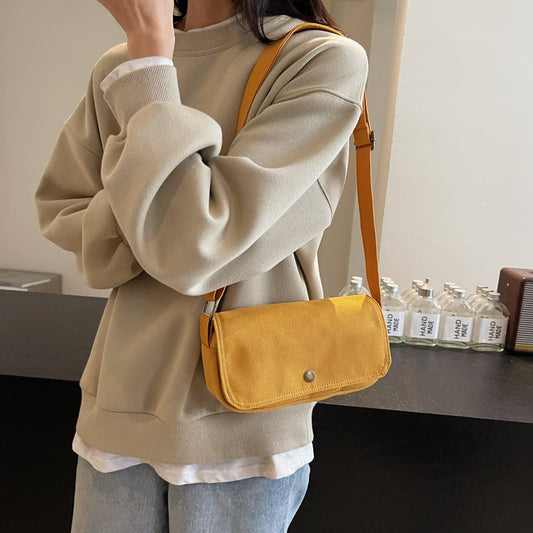 Mini Versatile Lightweight Mobile Solid Color Men's Messenger Bags