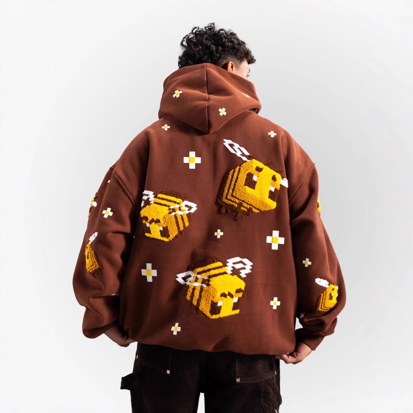 Women's Winter Fashion Printed Hooded Long Sleeve Pocket Sweaters