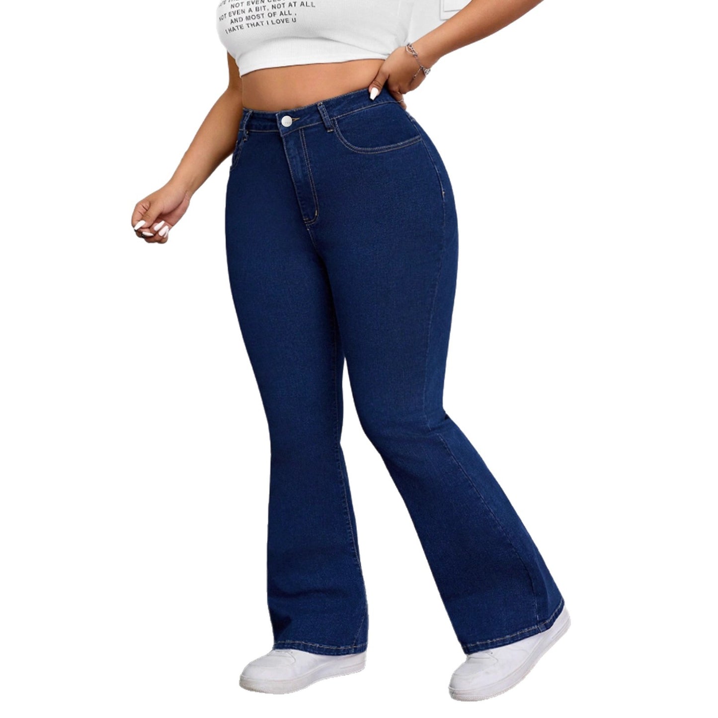 Stretch Flared Quality Casual Tall Slimming Pants