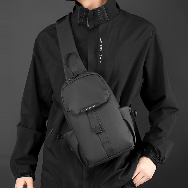Men's Graceful Popular Simplicity Waterproof Nylon Men's Chest Bags