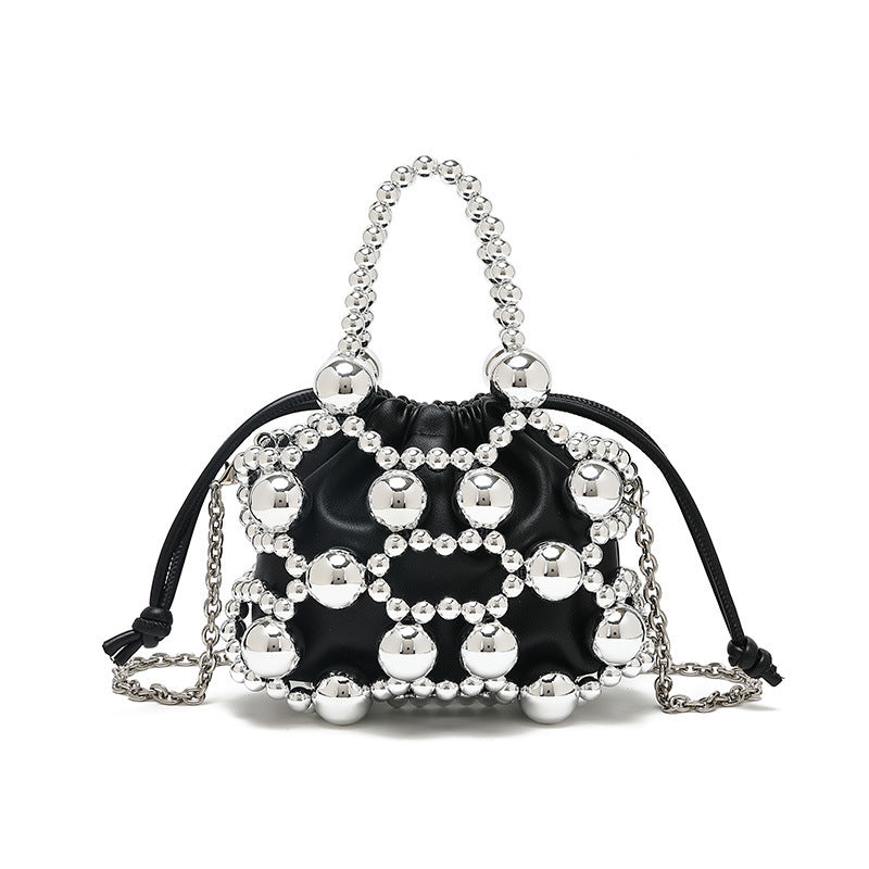 Beaded Fashionable Exquisite Hollow Beads Woven High-grade Evening Bags