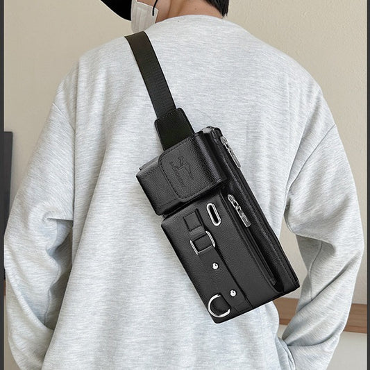 Men's Fashion Personalized Riding Large Capacity Cell Men's Messenger Bags