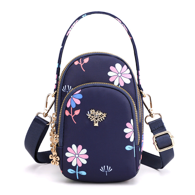 Women's Mobile Mini Canvas Clutch Portable Phone Bags