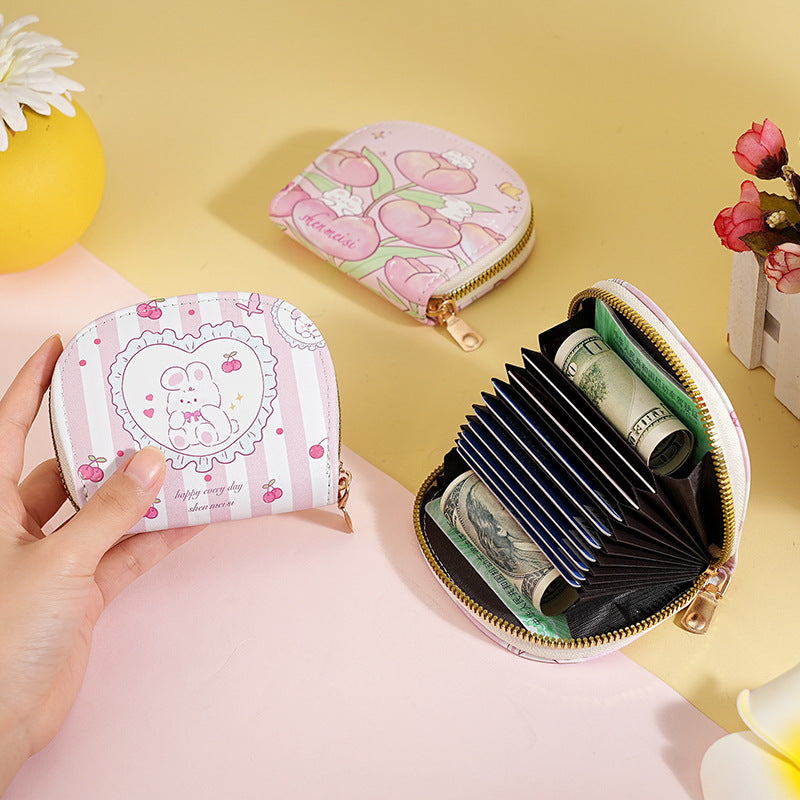 Women's & Men's & Trendy Document Bank Storage Cute Card Holder