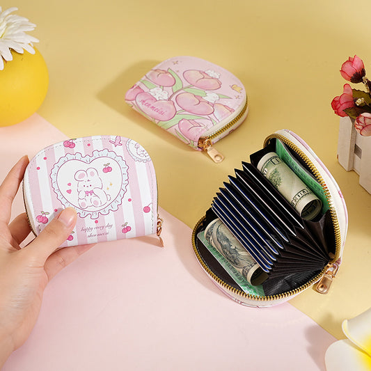 Women's & Men's & Trendy Document Bank Storage Cute Card Holder