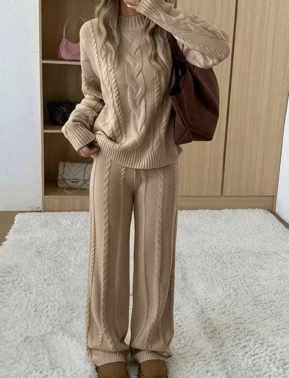 Women's Solid Color Round Neck Long Sleeve Simple 2 Tops