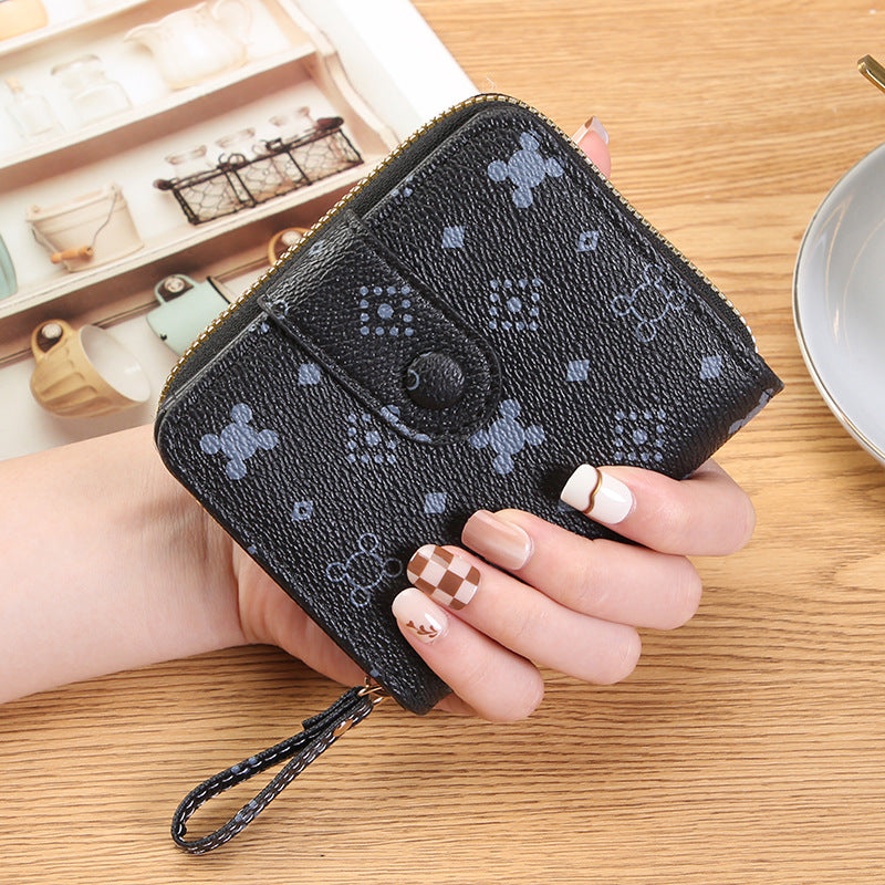 Women's Short Zipper Graceful Expanding Clutch Fashion Ladies Wallets