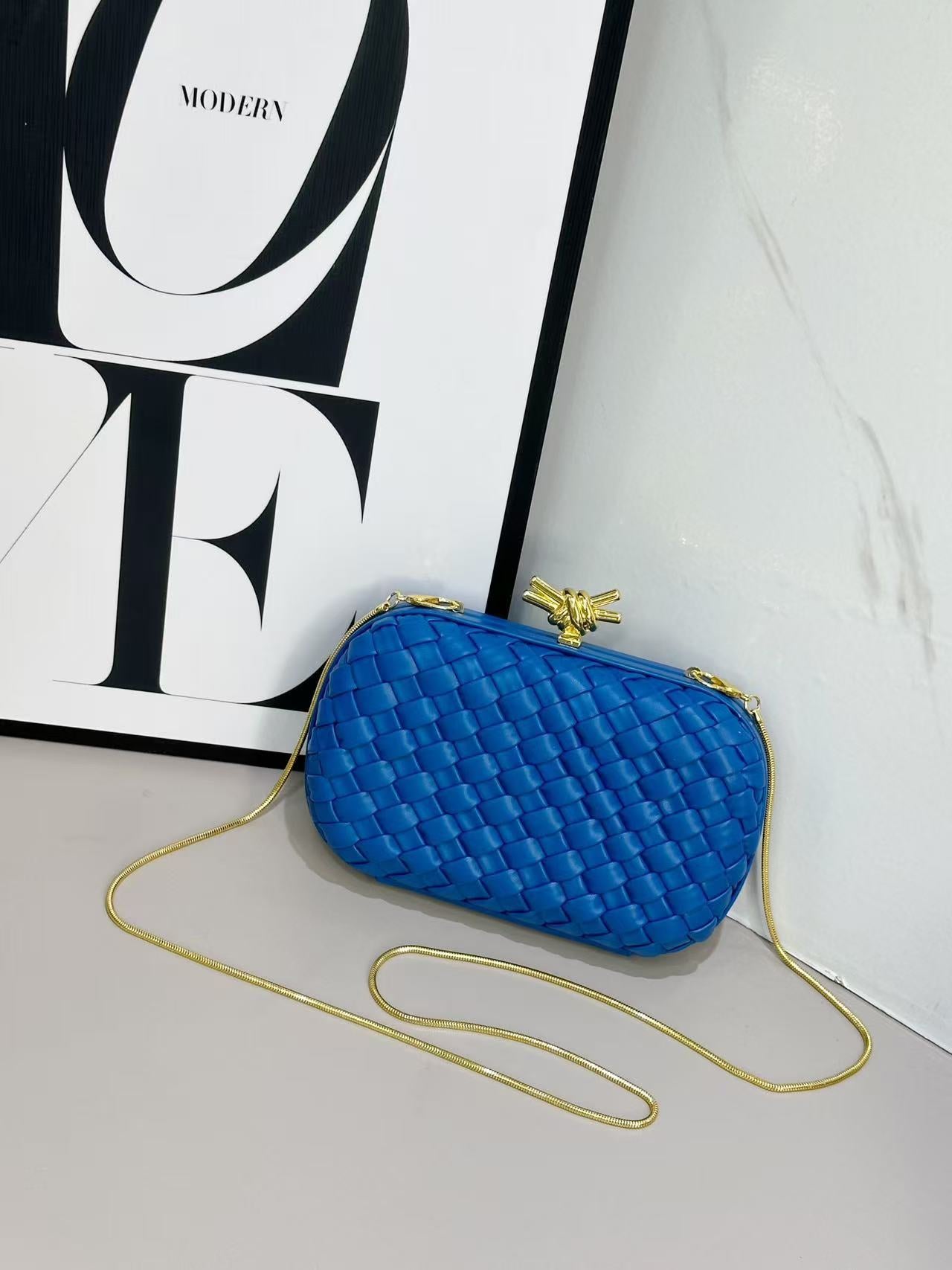 Dinner Woven Box Clutch Layer Leather Original Order Bags