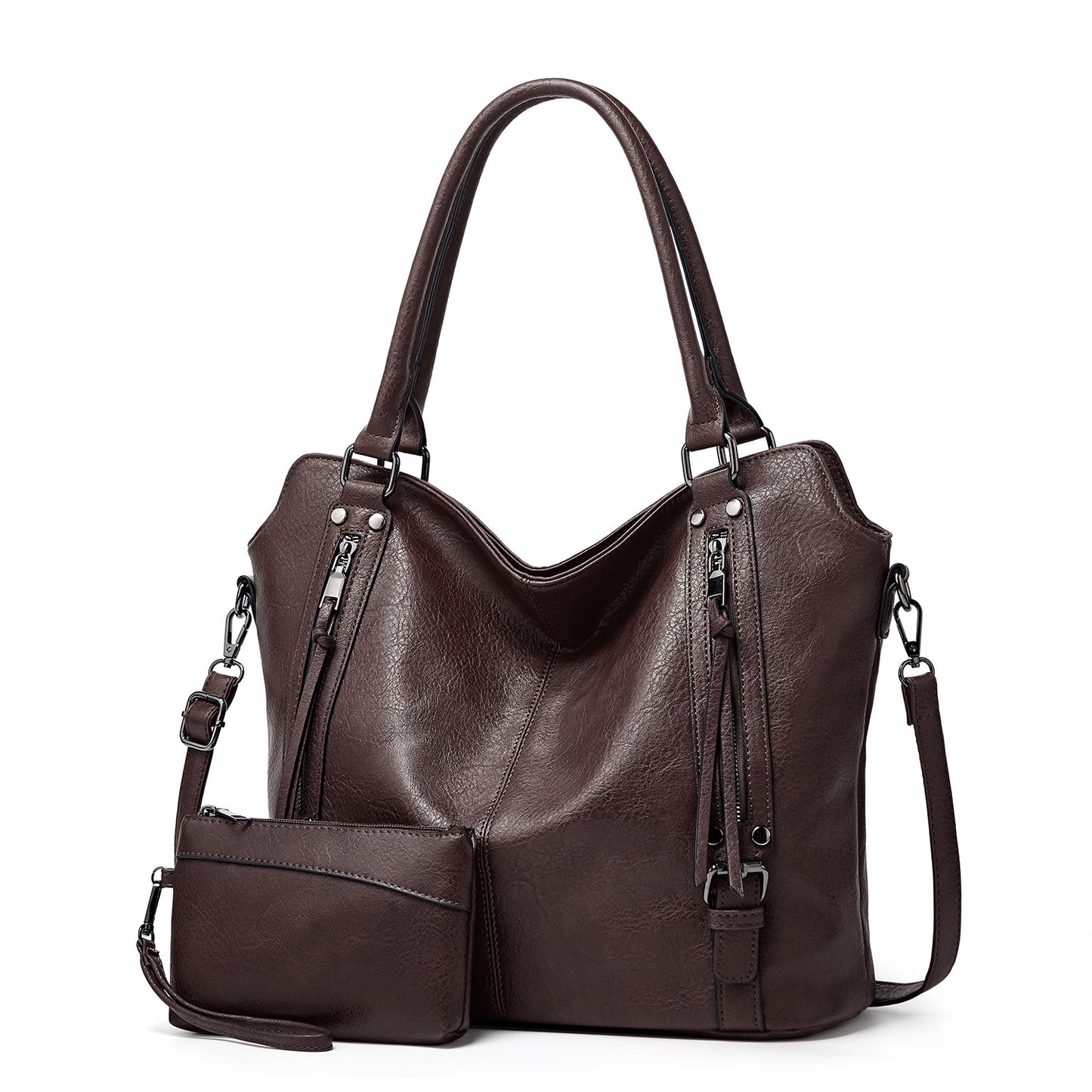 Women's Hand-held Mother Fashion Soft Leather Underarm Handbags