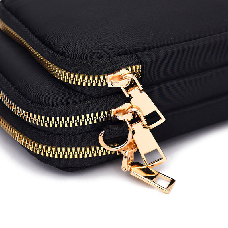 Women's Nylon Mobile Lightweight Fashion Mini Vertical Phone Bags